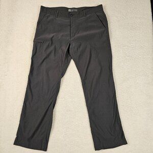 UB Tech Pants Classic Fit Men's Size 40X32 Gray Hiking Outdoors Side Zip Pockets